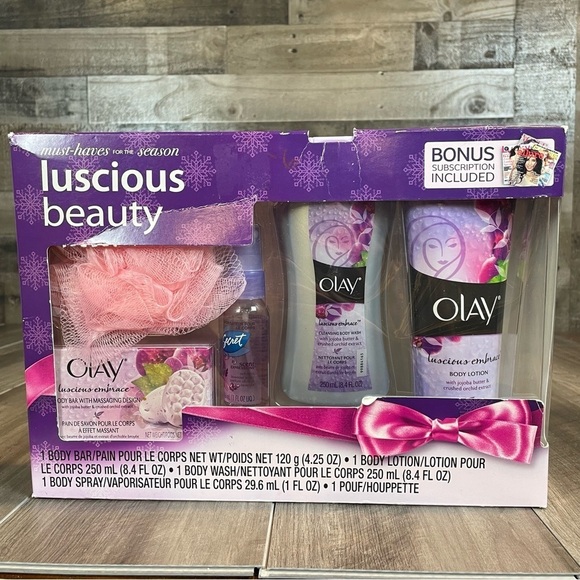 Olay Luscious Embrace Orchid Jojoba Butter Gift Set * NEW